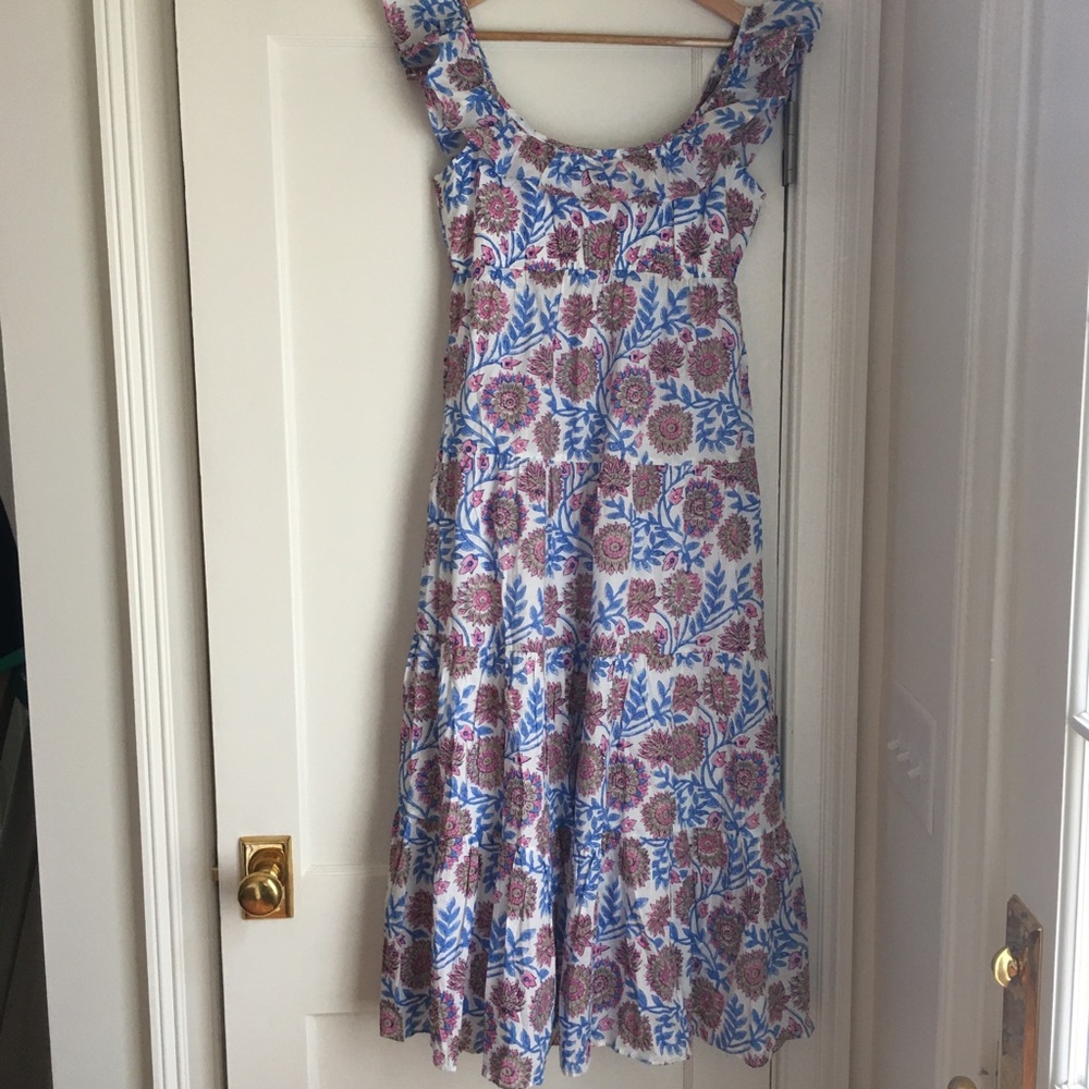 J. Crew floral block print dress